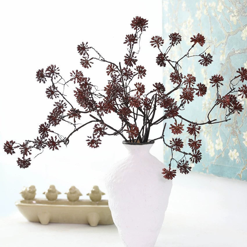 Branche décorative artificielle en plastique, 70 cm, style rétro, pour intérieur, événements et commerces