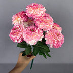 Bouquet de 9 chrysanthèmes dragon en soie artificielle, 40 cm, décoration maison et vitrine, style provençal