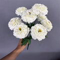 Bouquet de 9 chrysanthèmes dragon en soie artificielle, 40 cm, décoration maison et vitrine, style provençal