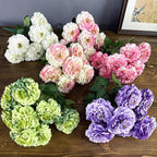 Bouquet de 9 chrysanthèmes dragon en soie artificielle, 40 cm, décoration maison et vitrine, style provençal