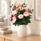 Bouquet de 24 têtes de pivoines artificielles, arrangement floral pour mariages, décoration d'intérieur et événements, 55 cm