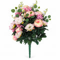 Bouquet de 24 têtes de pivoines artificielles, arrangement floral pour mariages, décoration d'intérieur et événements, 55 cm