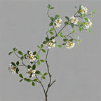 Fleur artificielle élégante, tige unique d'hibiscus tropical (115 cm), 9 fleurs en soie, décoration intérieure chic - mariage, hôtel, salon