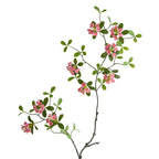 Fleur artificielle élégante, tige unique d'hibiscus tropical (115 cm), 9 fleurs en soie, décoration intérieure chic - mariage, hôtel, salon