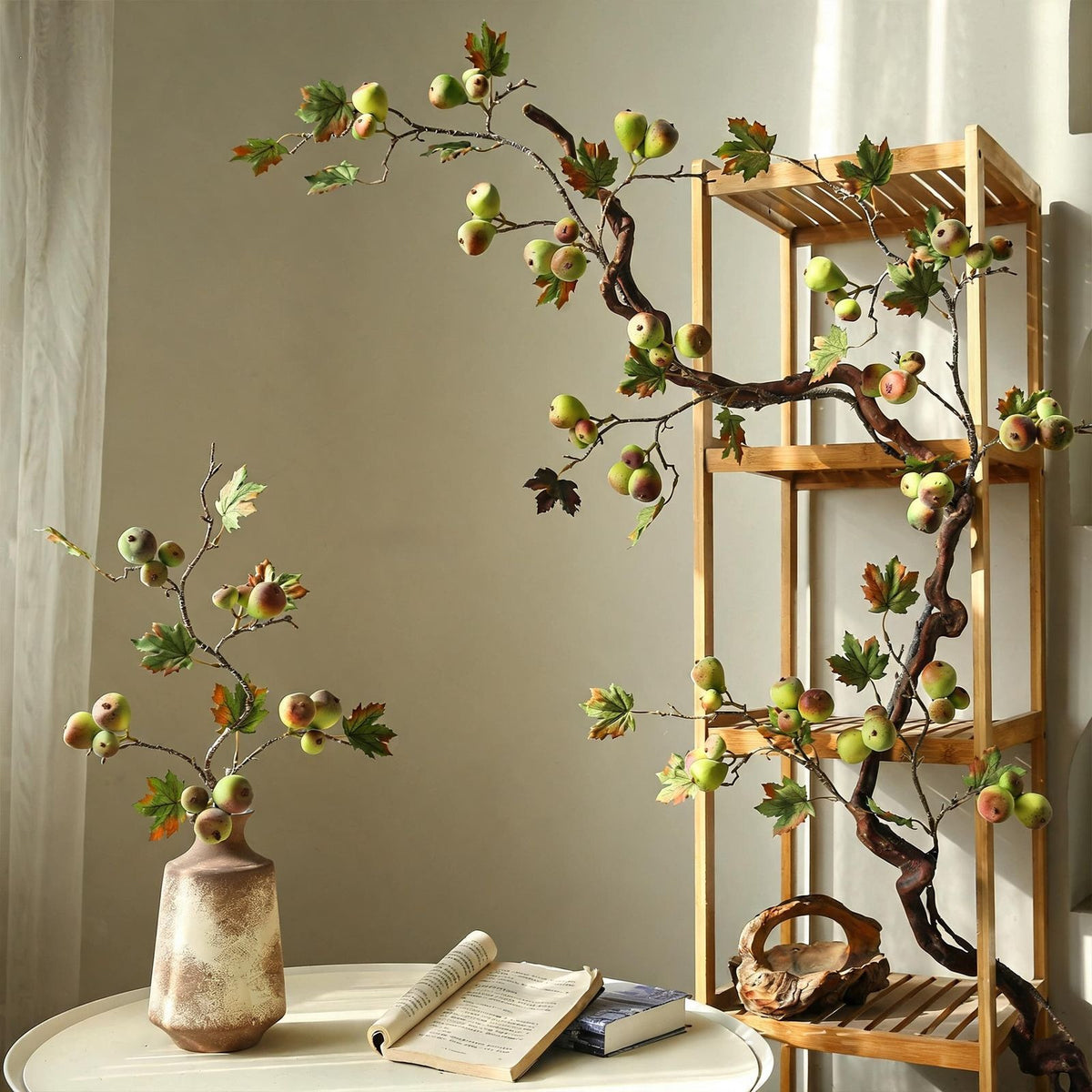 Branche de figuier artificielle, décoration intérieure, style moderne, 102 cm, idéal pour salon ou événements