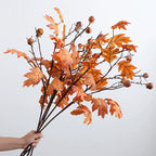 Branche de feuille d'érable avec fruits, 86 cm, soie, décoration intérieure, salon, mariage, événements