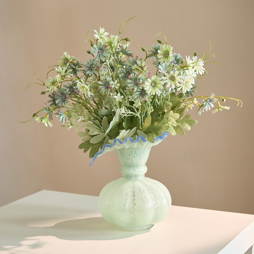 Fleurs artificielles Aster des Pays-Bas, bouquet de 39 cm, décoration intérieure, mariage, cadeau