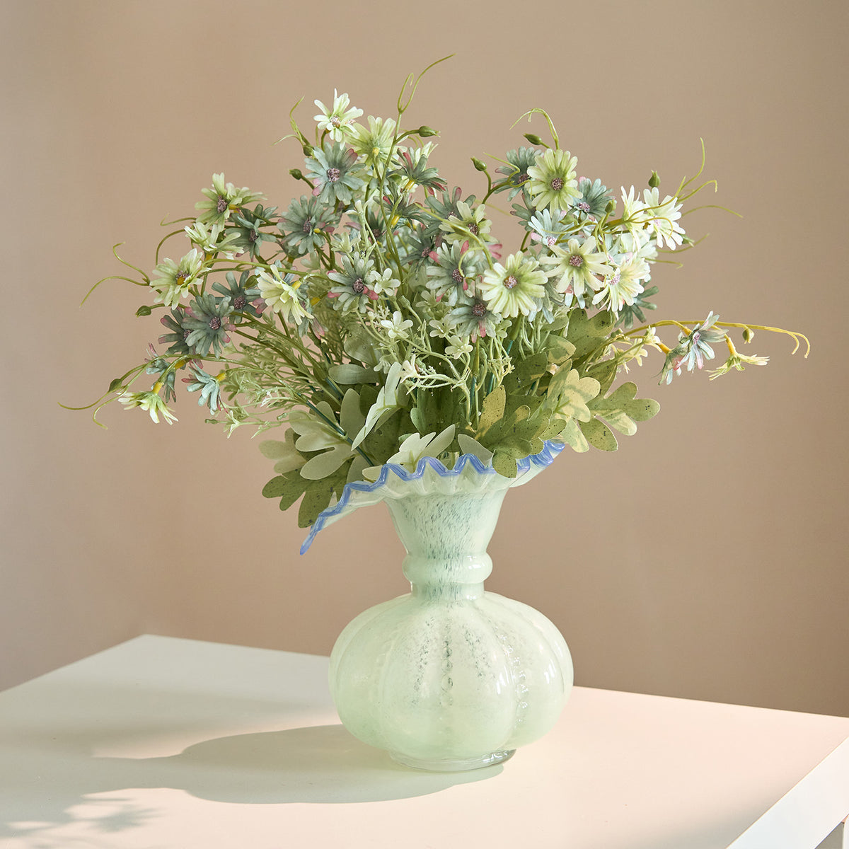 Fleurs artificielles Aster des Pays-Bas, bouquet de 39 cm, décoration intérieure, mariage, cadeau