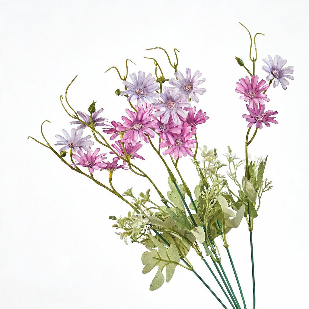 Fleurs artificielles Aster des Pays-Bas, bouquet de 39 cm, décoration intérieure, mariage, cadeau