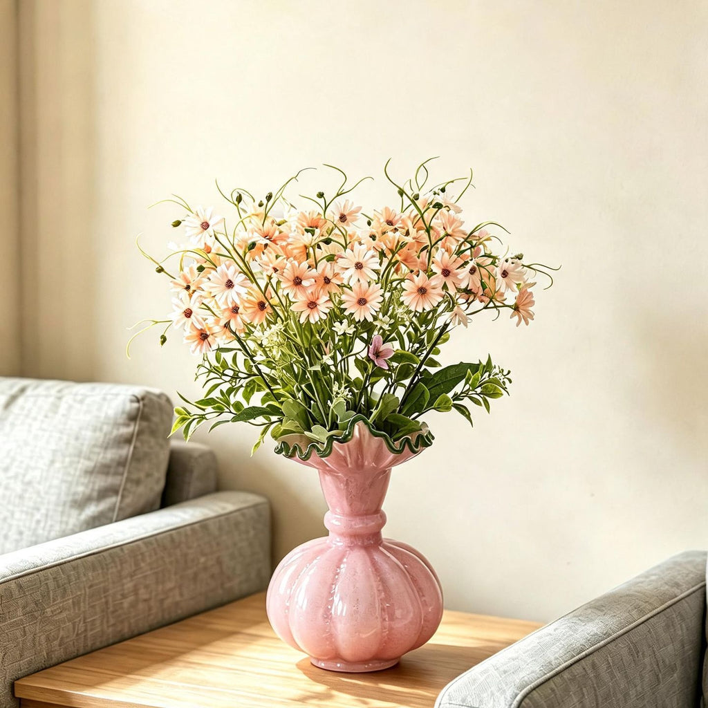 Fleurs artificielles Aster des Pays-Bas, bouquet de 39 cm, décoration intérieure, mariage, cadeau