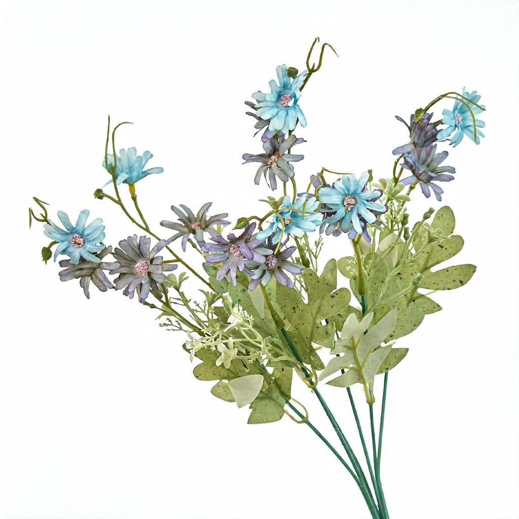 Fleurs artificielles Aster des Pays-Bas, bouquet de 39 cm, décoration intérieure, mariage, cadeau