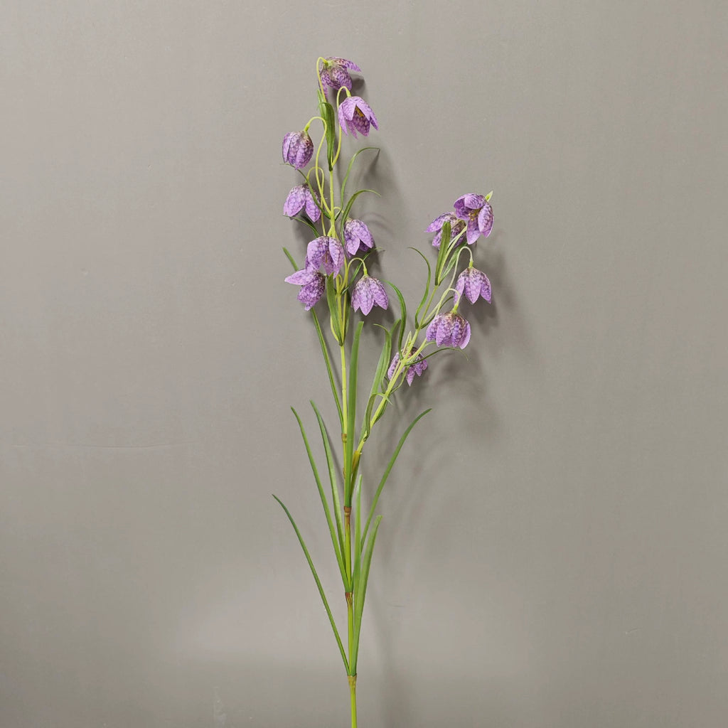 Fleur artificielle fritillaire, tige unique 90 cm, blanc et vert, décoration intérieure, mariage, hôtel