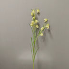 Fleur artificielle fritillaire, tige unique 90 cm, blanc et vert, décoration intérieure, mariage, hôtel