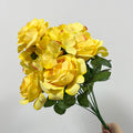 Bouquet de 9 têtes d’hortensias roses, fleurs artificielles en soie, 45 cm, décoration de mariage, décoration d'intérieur, ambiance romantique