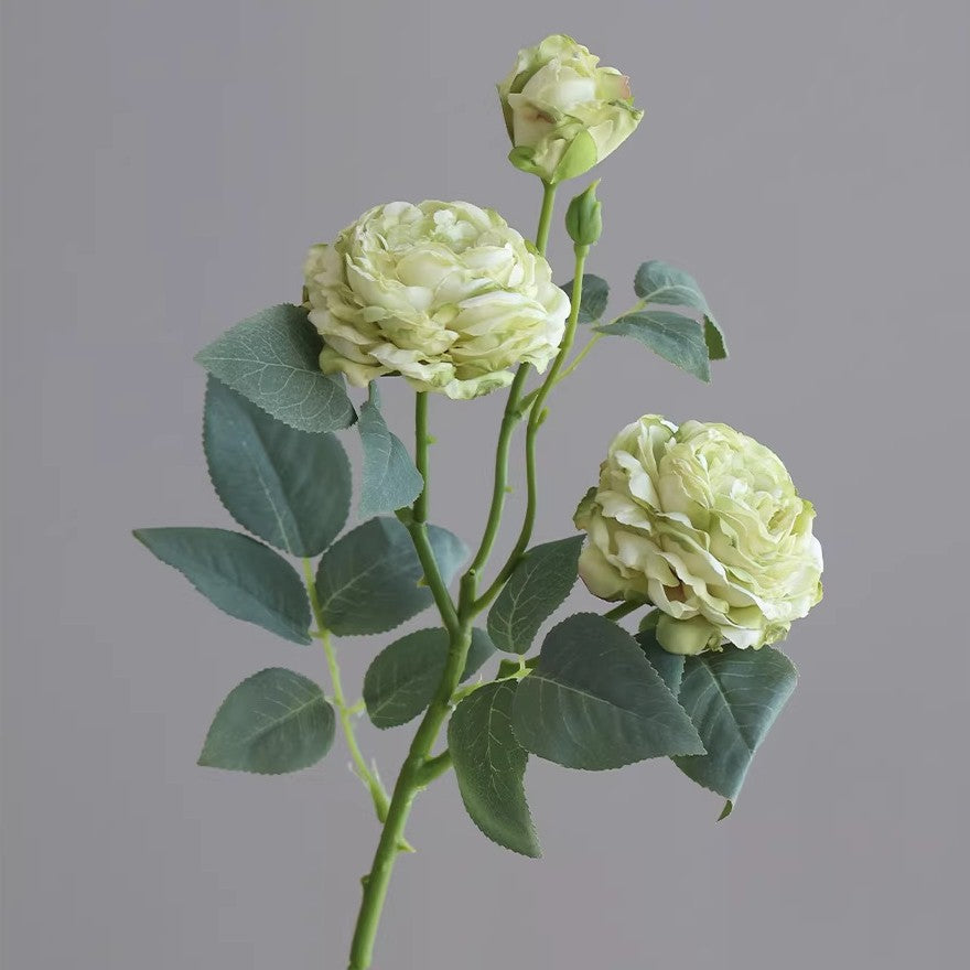 Bouquet de 3 Roses Artificielles en Soie, 53 cm, Décoration Intérieure, Élégance Française, Mariage, Cadeau