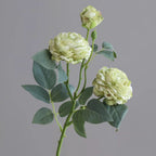 Bouquet de 3 Roses Artificielles en Soie, 53 cm, Décoration Intérieure, Élégance Française, Mariage, Cadeau