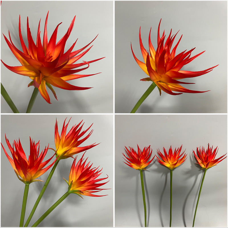 Fleur artificielle Phénix en latex, 85 cm, pour décoration intérieure et commerciale, trois couleurs disponibles