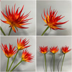 Fleur artificielle Phénix en latex, 85 cm, pour décoration intérieure et commerciale, trois couleurs disponibles