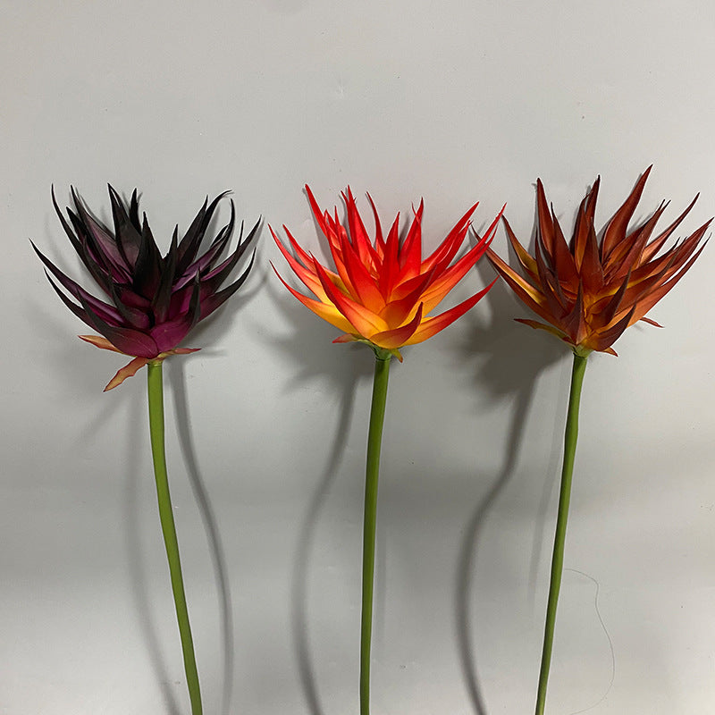 Fleur artificielle Phénix en latex, 85 cm, pour décoration intérieure et commerciale, trois couleurs disponibles