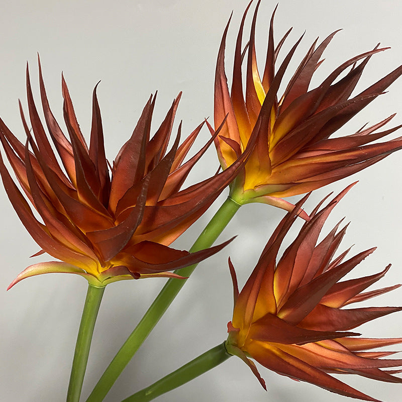 Fleur artificielle Phénix en latex, 85 cm, pour décoration intérieure et commerciale, trois couleurs disponibles