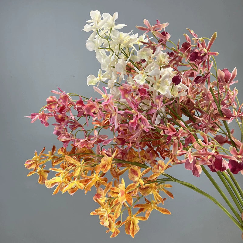 Fleur artificielle en latex réaliste Hymenocallis, 90 cm, décoration intérieure, blanc, rose clair, violet, jaune, orange