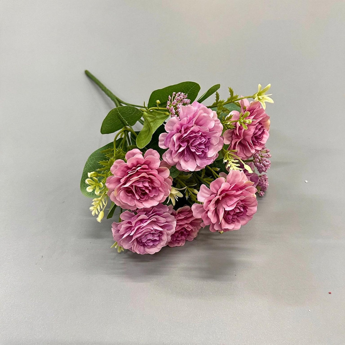 Bouquet artificiel pivoines 32 cm, 6 fleurs, sans vase – Décoration élégante mariage, terrasse, cimetière, intérieur