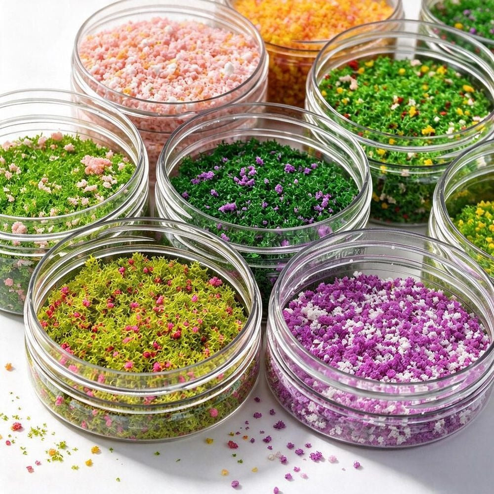 Poussière de Pollen Artificiel Mixte, 1-3 mm, 10 Couleurs, pour DIY et Décoration de Micro-paysages