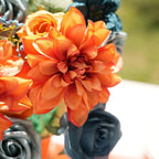 Fleurs artificielles pour arrangements DIY, mariages et décoration d'intérieur, pack de 20 têtes de roses Anna et dahlias