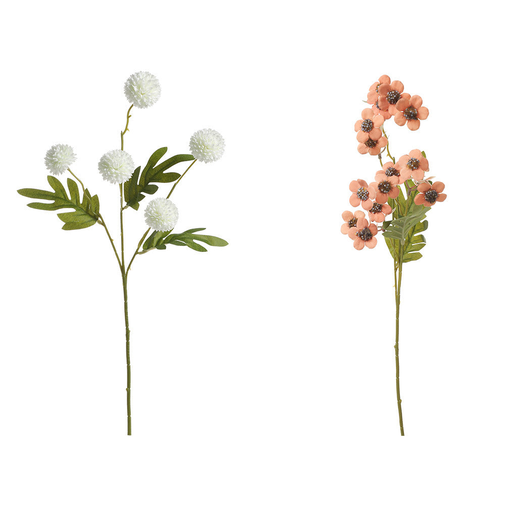 Bouquet artificiel pissenlit & prunier 58cm – Décoration élégante mariage maison jardin – Fleurs en soie réalistes sans entretien