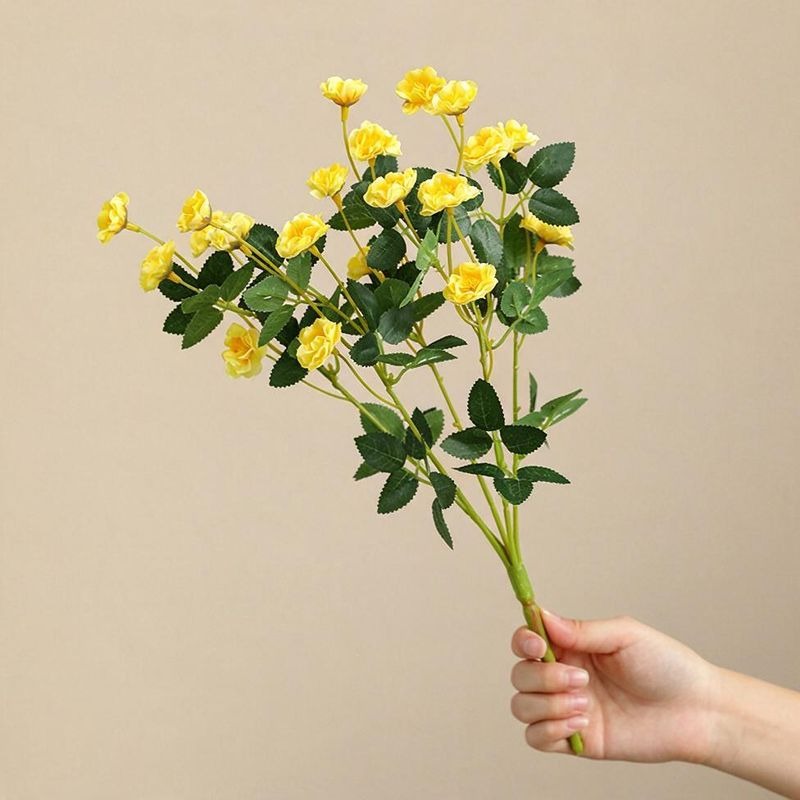 Bouquet de roses artificielles haut de gamme, 37 cm, décoration intérieure extérieure, mariage, événement, cadeau, style français vintage