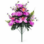 Bouquet de 24 fleurs artificielles pivoines et lys, 65 cm, décoration intérieure élégante, mariage, maison, cadeau
