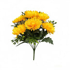 Bouquet artificiel de cosmos 6 fleurs - 33 cm - Soie - Décoration int/ext - Mariage, Terrasse, Cimetière, Boutique