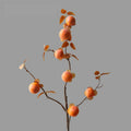 Branche artificielle de kakis d'automne, décoration d'intérieur, 66 cm, style rétro, pour maison, hôtels et vitrines