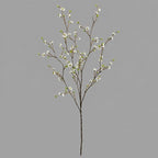 Branche de fleurs artificielles Chimonanthus (faux mimosa), 110 cm, blanc/rose/orange, décoration intérieure élégante, mariage, hôtel, maison