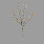 Branche de fleurs artificielles Chimonanthus (faux mimosa), 110 cm, blanc/rose/orange, décoration intérieure élégante, mariage, hôtel, maison