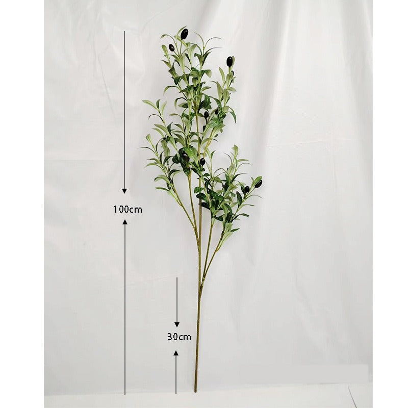 Feuilles d'olivier artificielles, décoration végétale réaliste, brins d'olivier 49 cm, 72 feuilles par paquet, style provençal, pour mariage, intérieur, boutique