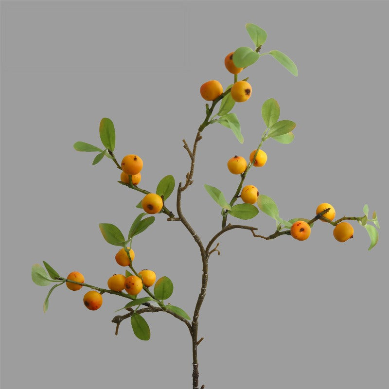 Bouquet de 18 pommes miniatures en soie artificielle, 64 cm, décoration intérieure, maison, hôtel, vitrine