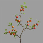 Bouquet de 18 pommes miniatures en soie artificielle, 64 cm, décoration intérieure, maison, hôtel, vitrine