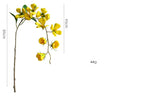 Branche de fleurs de cornouiller artificielles en soie, 85 cm, décoration élégante pour maison, mariage ou boutique, 9 fleurs par tige