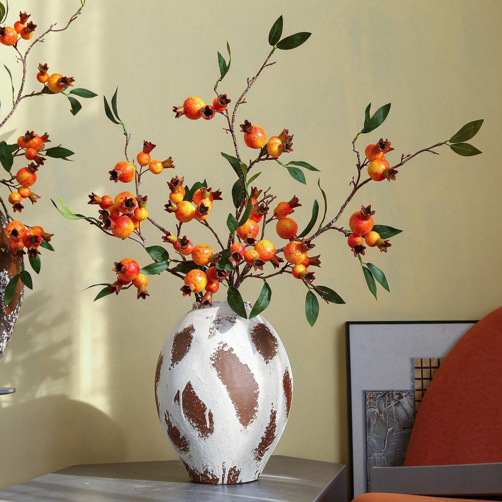 Bouquet de fleurs artificielles en soie, grenades décoratives, 100 cm, décoration d'intérieur élégante, mariage, hôtel, cadeau romantique
