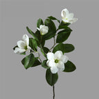 Magnolia artificiel en latex, tige unique avec 4 fleurs, 100 cm, blanc ou rose, décoration intérieure élégante, hôtel ou maison