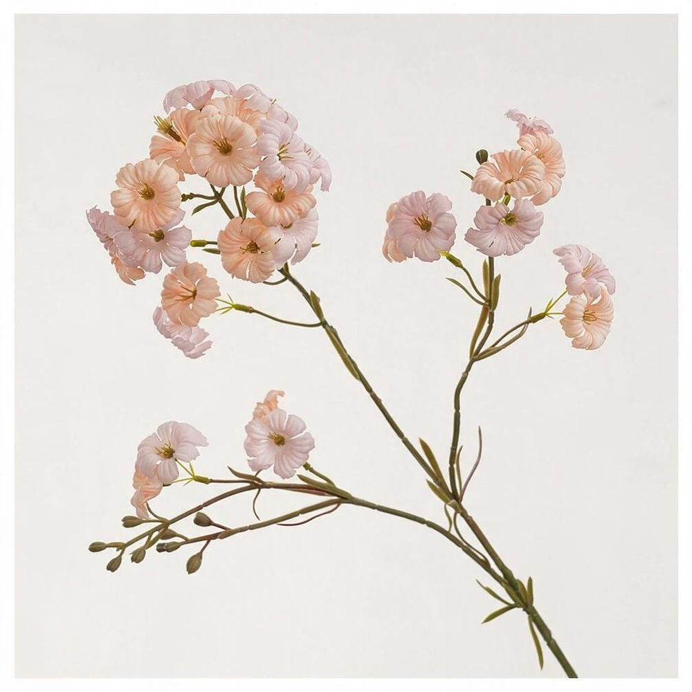 Fleur artificielle longue tige de Ipomée, décoration d'intérieur élégante, 83 cm, 21 fleurs, soie, idéale pour mariages, hôtels, cadeaux