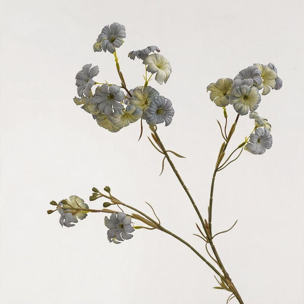 Fleur artificielle longue tige de Ipomée, décoration d'intérieur élégante, 83 cm, 21 fleurs, soie, idéale pour mariages, hôtels, cadeaux