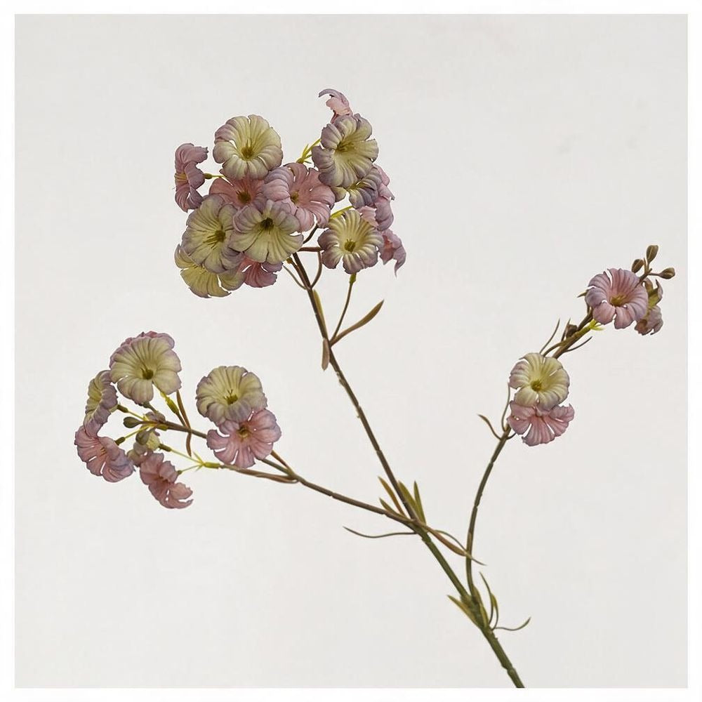 Fleur artificielle longue tige de Ipomée, décoration d'intérieur élégante, 83 cm, 21 fleurs, soie, idéale pour mariages, hôtels, cadeaux