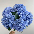 Bouquet d'hortensias artificiels 46 cm – 225 fleurs en soie, décoration mariage, jardin, intérieur/extérieur, ambiance champêtre provençale