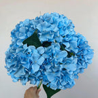 Bouquet d'hortensias artificiels 46 cm – 225 fleurs en soie, décoration mariage, jardin, intérieur/extérieur, ambiance champêtre provençale