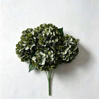 Bouquet d'hortensias artificiels 46 cm – 225 fleurs en soie, décoration mariage, jardin, intérieur/extérieur, ambiance champêtre provençale