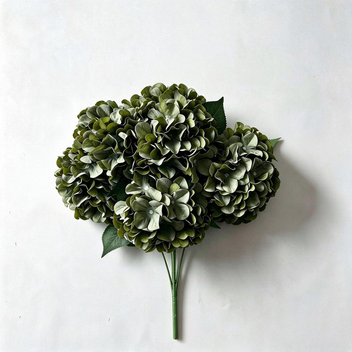 Bouquet d'hortensias artificiels 46 cm – 225 fleurs en soie, décoration mariage, jardin, intérieur/extérieur, ambiance champêtre provençale