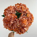 Bouquet d'hortensias artificiels 46 cm – 225 fleurs en soie, décoration mariage, jardin, intérieur/extérieur, ambiance champêtre provençale