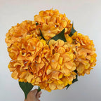 Bouquet d'hortensias artificiels 46 cm – 225 fleurs en soie, décoration mariage, jardin, intérieur/extérieur, ambiance champêtre provençale